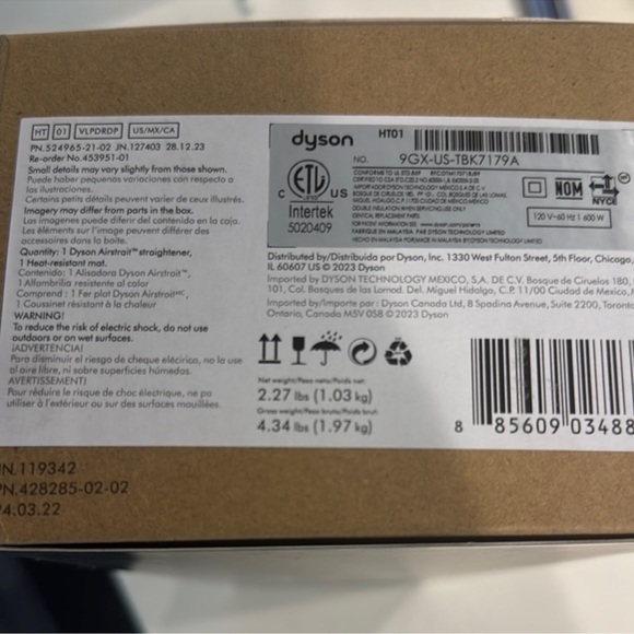 New sealed Dyson Air straight hair styling tool rose gold - Picture 4 of 4